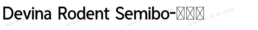 Devina Rodent Semibo字体转换